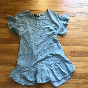Anthropologie frilly tunic size M